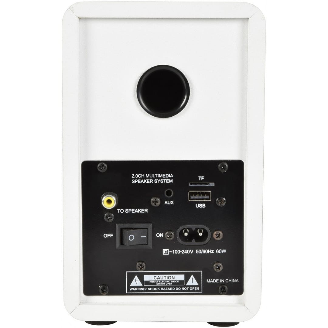 Boxe active cu BT, mp3, telecomanda albe AV: Link ABS35WHT, - imagine 9
