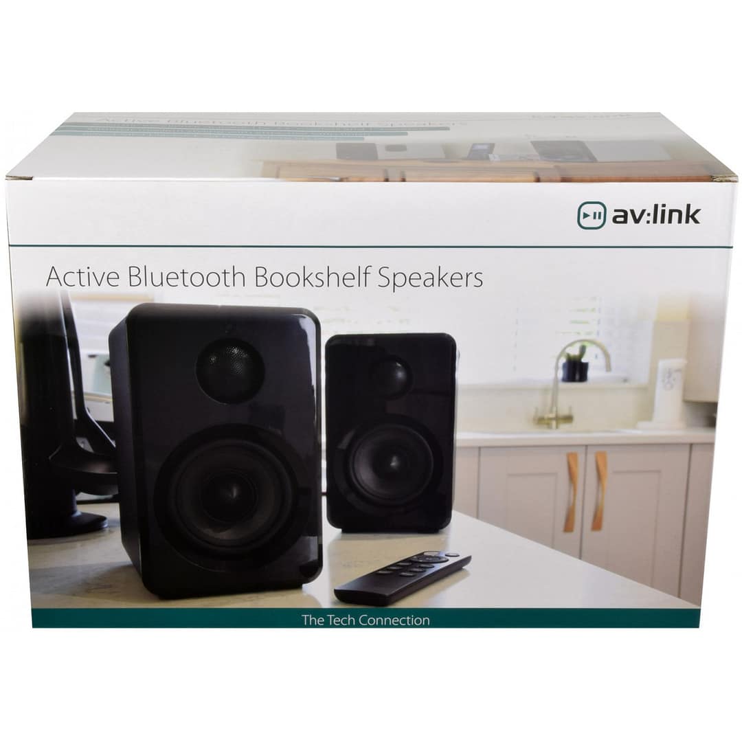 Boxe active cu BT, mp3, telecomanda albe AV: Link ABS35WHT, - imagine 3