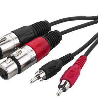 Cablu audio 2 RCA- 2 XLR mama 3 metri MCA-327J Monacor