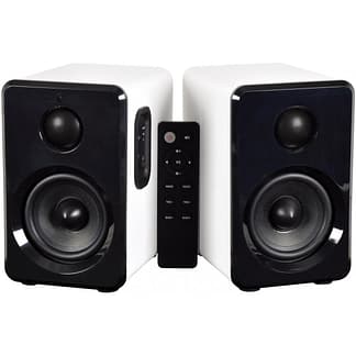 Set 2 boxe active cu BT / MP3 cu telecomanda albe AV: Link