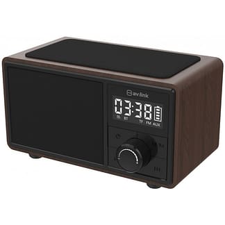 Radio cu ceas și bluetooth, funcție încărcare inducție telefoane mobile AV:Link